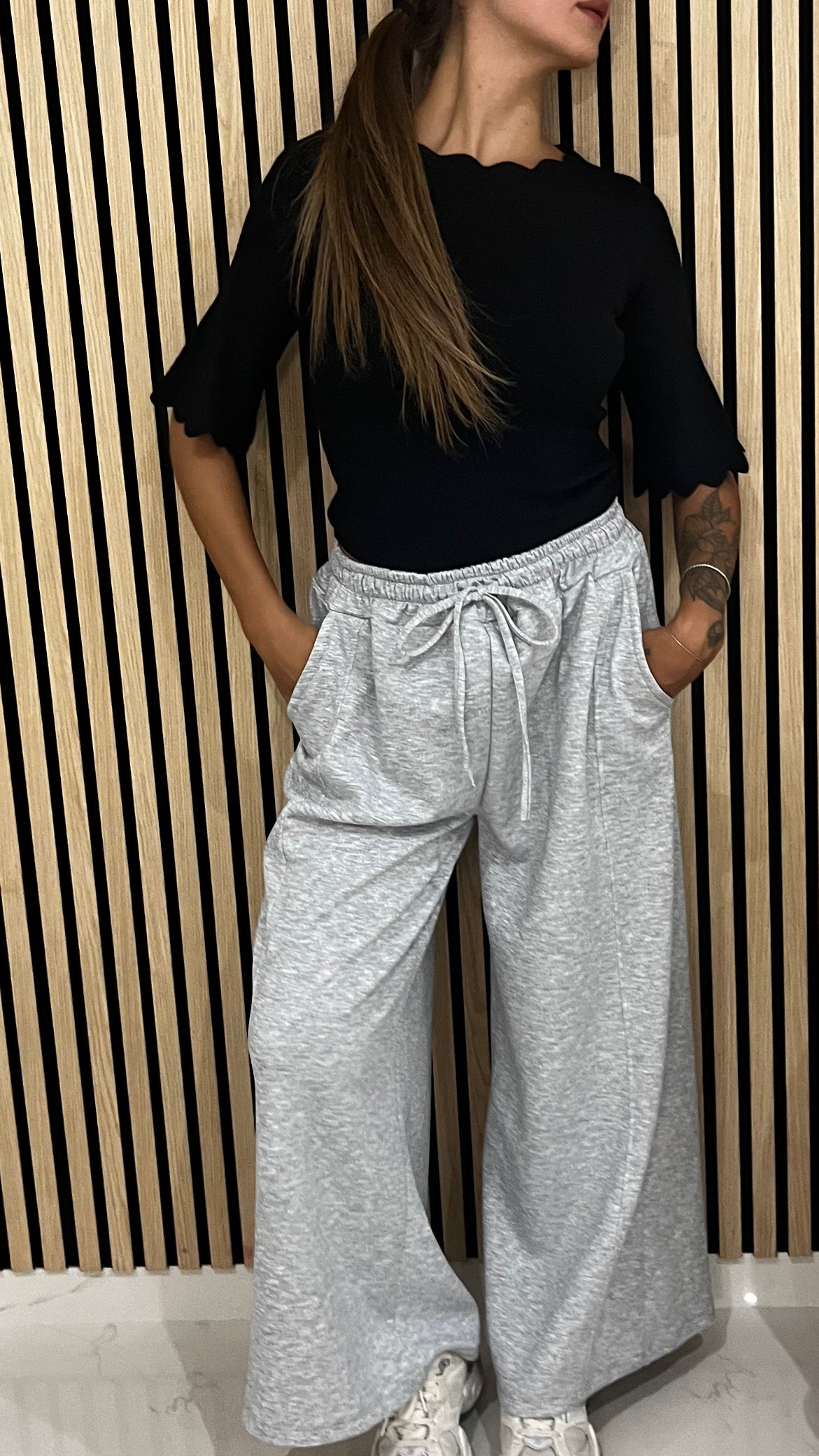 Pantalone tuta grigia